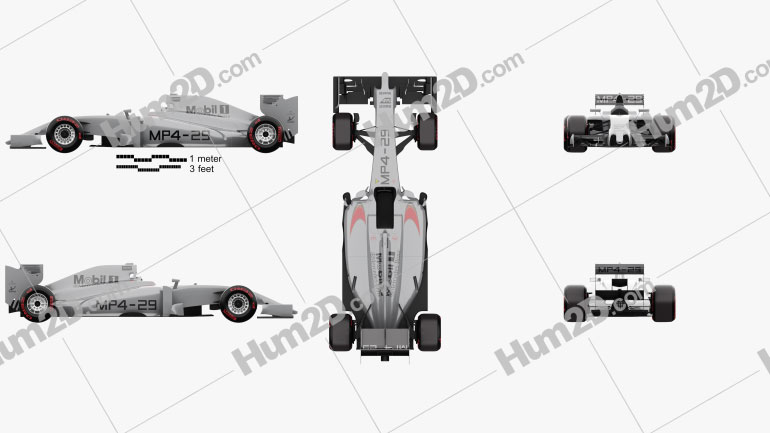 McLaren MP4-29 2014 car clipart