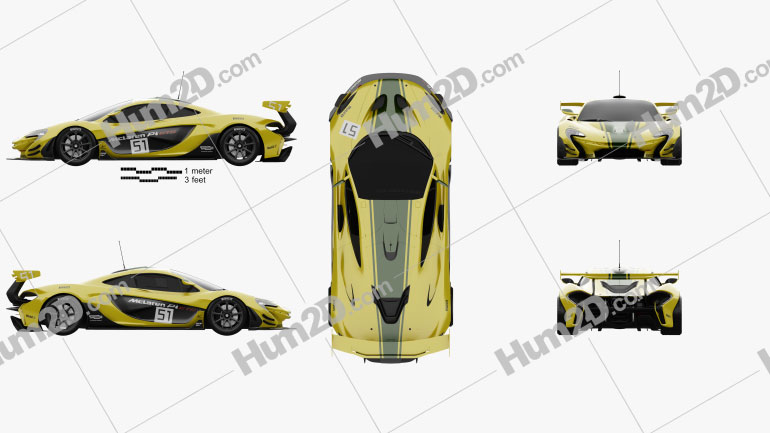 McLaren P1 GTR 2014 Clipart - Download Vehicles Clipart Images and