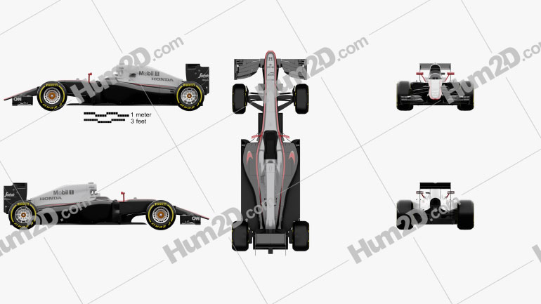 McLaren MP4-30 2015 car clipart