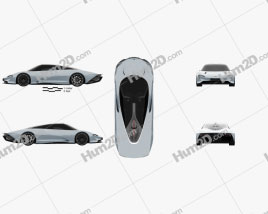McLaren Speedtail 2019 car clipart