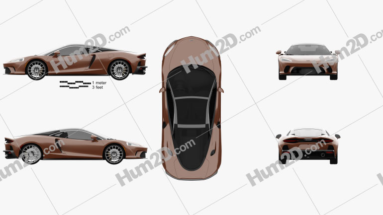 McLaren GT 2020 Blueprint