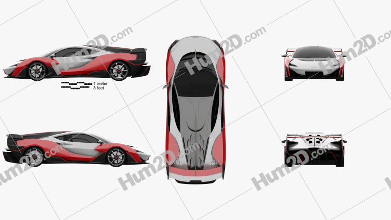 McLaren Sabre 2021 car clipart