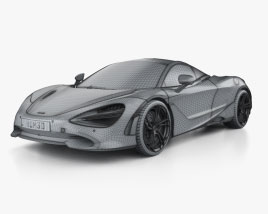 McLaren 750S coupe 2024 car clipart