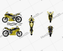 Megelli Sport 250 R 2013 Motorrad clipart