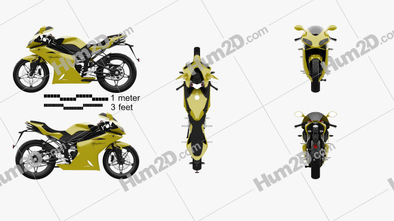 Megelli Sport 250 R 2013 Moto clipart