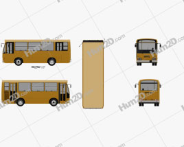 Menarini C13 Bus 1981 clipart