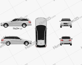 Mercedes-Benz E-Class 2010 Estate car clipart