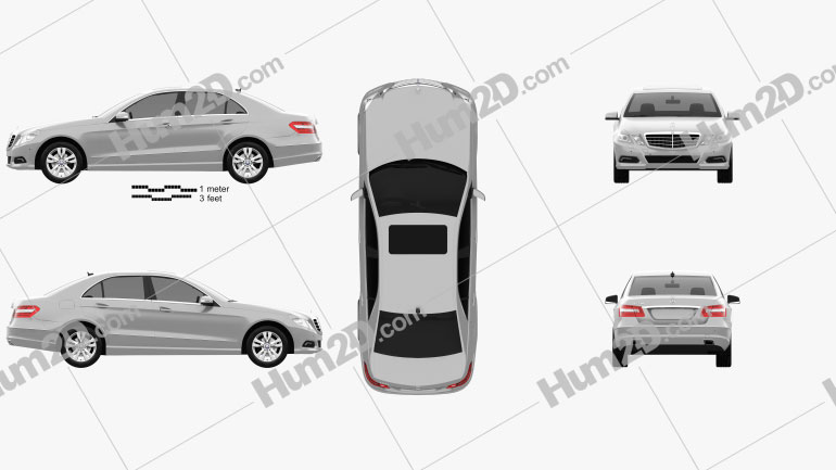 Mercedes-Benz E-Class 2010 car clipart