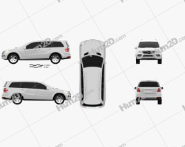 Mercedes-Benz GL-Class 2010 car clipart