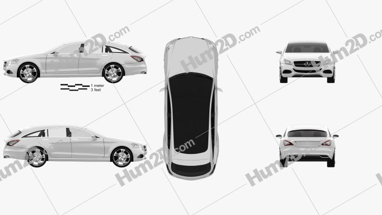 Mercedes-Benz Shooting Break car clipart