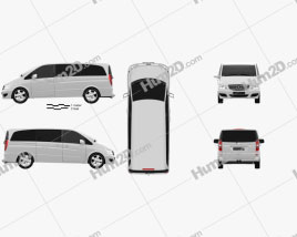 Mercedes-Benz Viano Long 2011 clipart