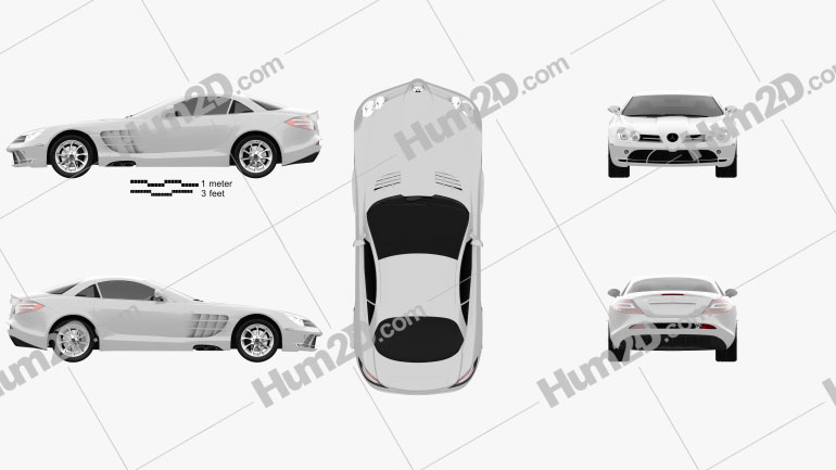 Mercedes-Benz SLR McLaren 2005 car clipart