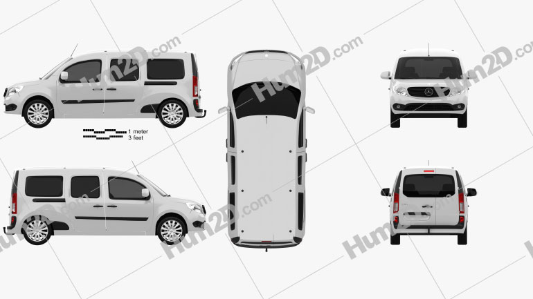 Mercedes-Benz Citan Crew Bus 2012 clipart