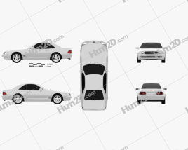 Mercedes-Benz SL-class (R129) 2002 car clipart