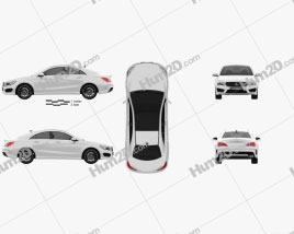Mercedes-Benz CLA AMG Sports Package 2013 car clipart