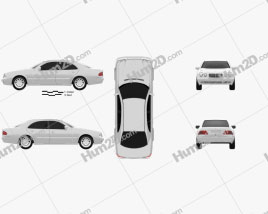 Mercedes-Benz E-Class sedan (W210) 1996 car clipart