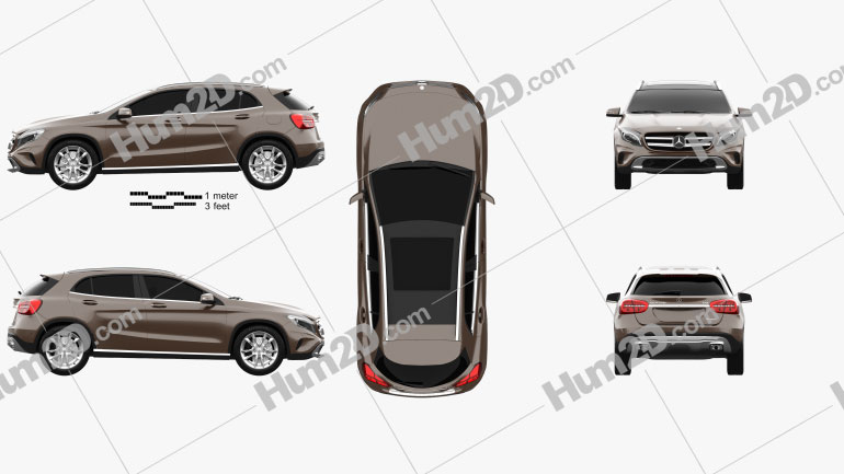 Mercedes-Benz GLA-Klasse 2014 car clipart