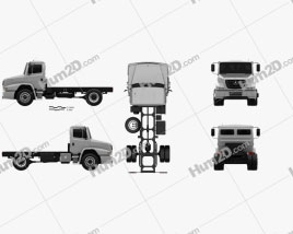 Mercedes-Benz Atron Chassis Truck 2011 clipart