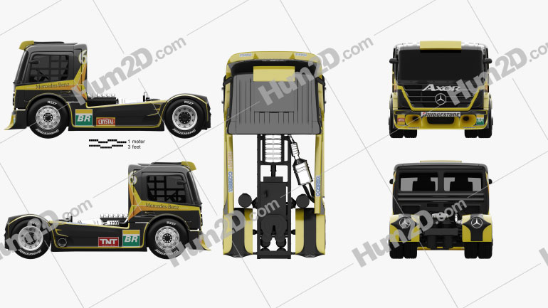 Mercedes-Benz Axor Formula Truck 2011 clipart