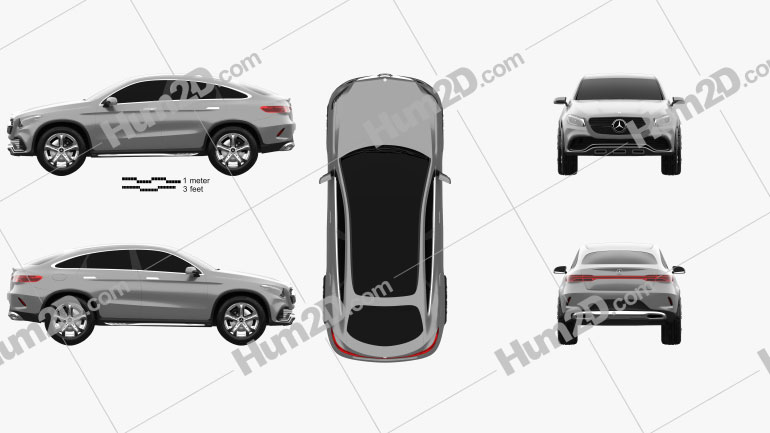 Mercedes-Benz Coupe SUV 2014 car clipart