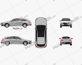 Mercedes-Benz CLA-Class (C117) Shooting Brake 2014 car clipart
