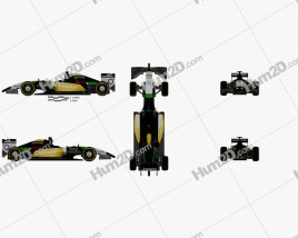 Force India 2014 car clipart