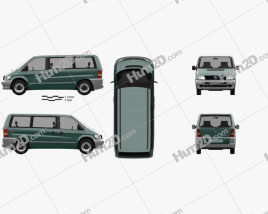 Mercedes-Benz Vito (W638) Passenger Van 1996 clipart
