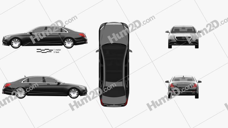 Mercedes-Benz Classe S (W222) Maybach 2016 PNG Clipart