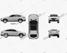 Mercedes-Benz GLE-Class (C292) Coupe AMG 2014 car clipart