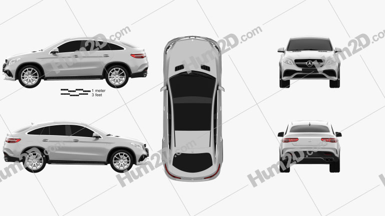 Mercedes-Benz GLE-Class (C292) Coupe AMG 2014 car clipart