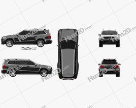 Mercedes-Benz GL-Class X166 Brabus B63 2013 car clipart