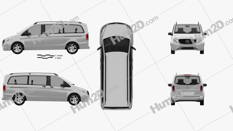 Mercedes-Benz Vito Tourer Select L2 (W447) 2014 PNG Clipart