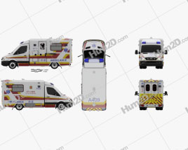Mercedes-Benz Sprinter (W906) Ambulance 2011 clipart