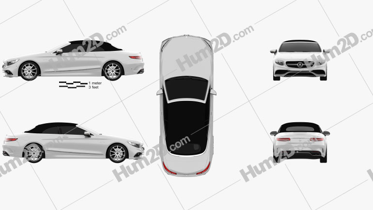 Mercedes-Benz S-class AMG Cabriolet 2014 car clipart