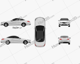 Mercedes-Benz E-Class convertible 2014 car clipart