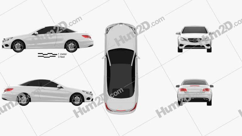 Mercedes-Benz E-Class convertible 2014 car clipart