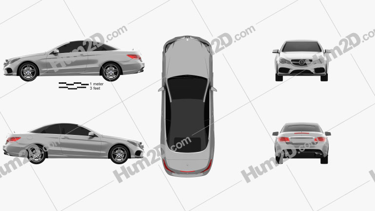 Mercedes-Benz E-Class Cabrio AMG Sports Package 2014 car clipart