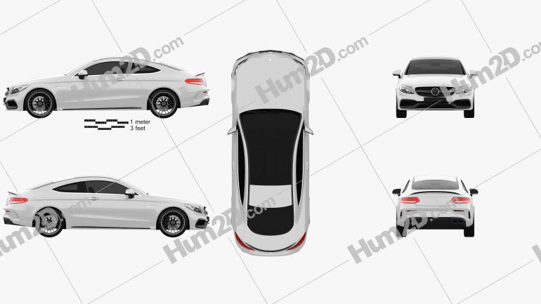 Mercedes-Benz C-Class AMG Coupe 2015 PNG Clipart