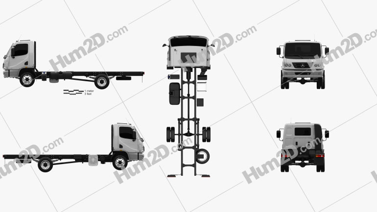 Mercedes-Benz Accelo Chassis Truck 2011 clipart