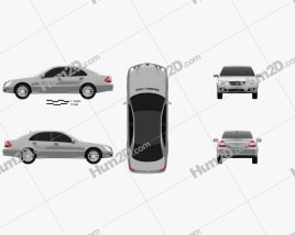 Mercedes-Benz E-Class (W211) 2006 car clipart
