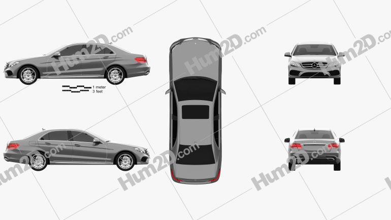 Mercedes-Benz E-Class (W212) AMG Sports Package 2013 car clipart