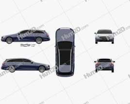 Mercedes-Benz E-Class (S213) Exclusive Line estate 2016 car clipart