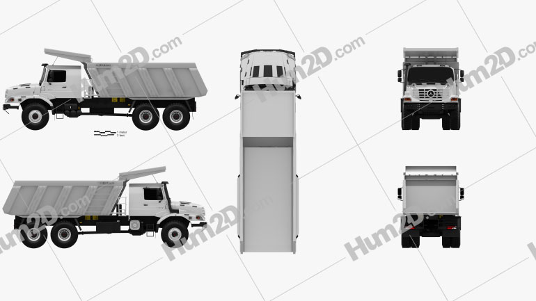 Mercedes-Benz Zetros Meiller Hinterkipper M325 Dump Truck 2019 PNG Clipart