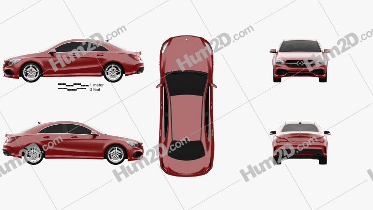 Mercedes-Benz CLA-Class (C117) AMG 2016 car clipart