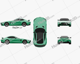 Mercedes-Benz AMG GT R 2016 car clipart