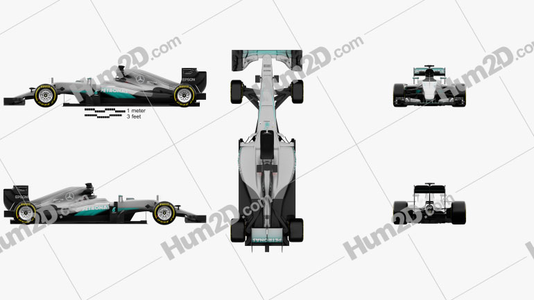 Mercedes Benz Amg W07 F1 2016 Clipart Download Vehicles Clipart Images And Illustrations In Png Psd