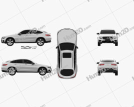 Mercedes-Benz GLC-Class (C253) Coupe 2016 car clipart