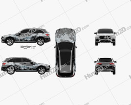 Mercedes-Benz GLC-Klasse (X205) F-Cell 2016 car clipart