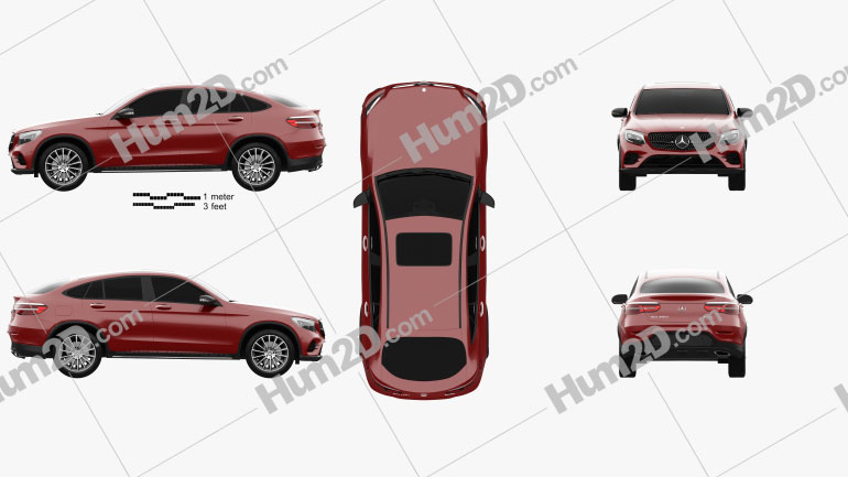 Mercedes-Benz GLC-Class (C253) Coupe AMG Line 2016 PNG Clipart