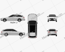 Mercedes-Benz E-Class (S213) AMG Line estate 2016 car clipart